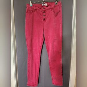 Old Navy Rockstar Jeans, Women's sz 14 Red Old Navy Rockstar Super Skinny Jeans